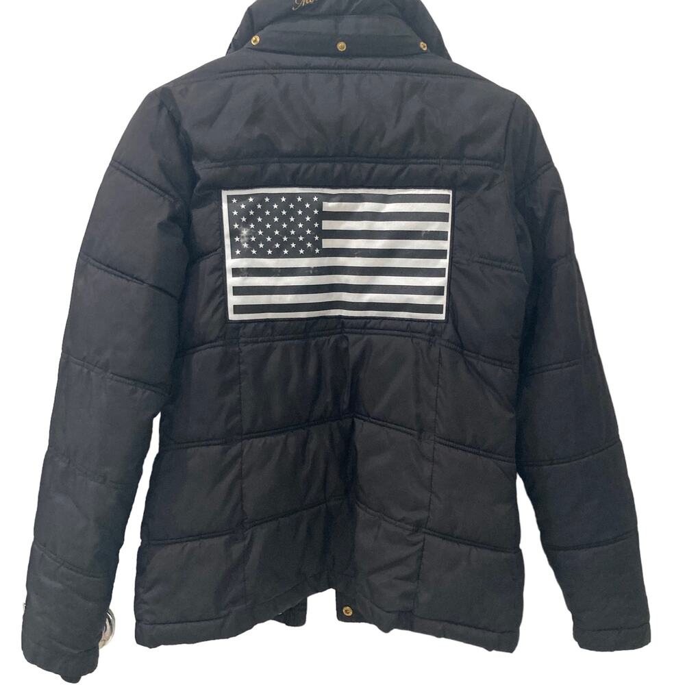 MOUNTAIN HORSE Equestrian Riding Collection American Flag Puffer Jacket Small